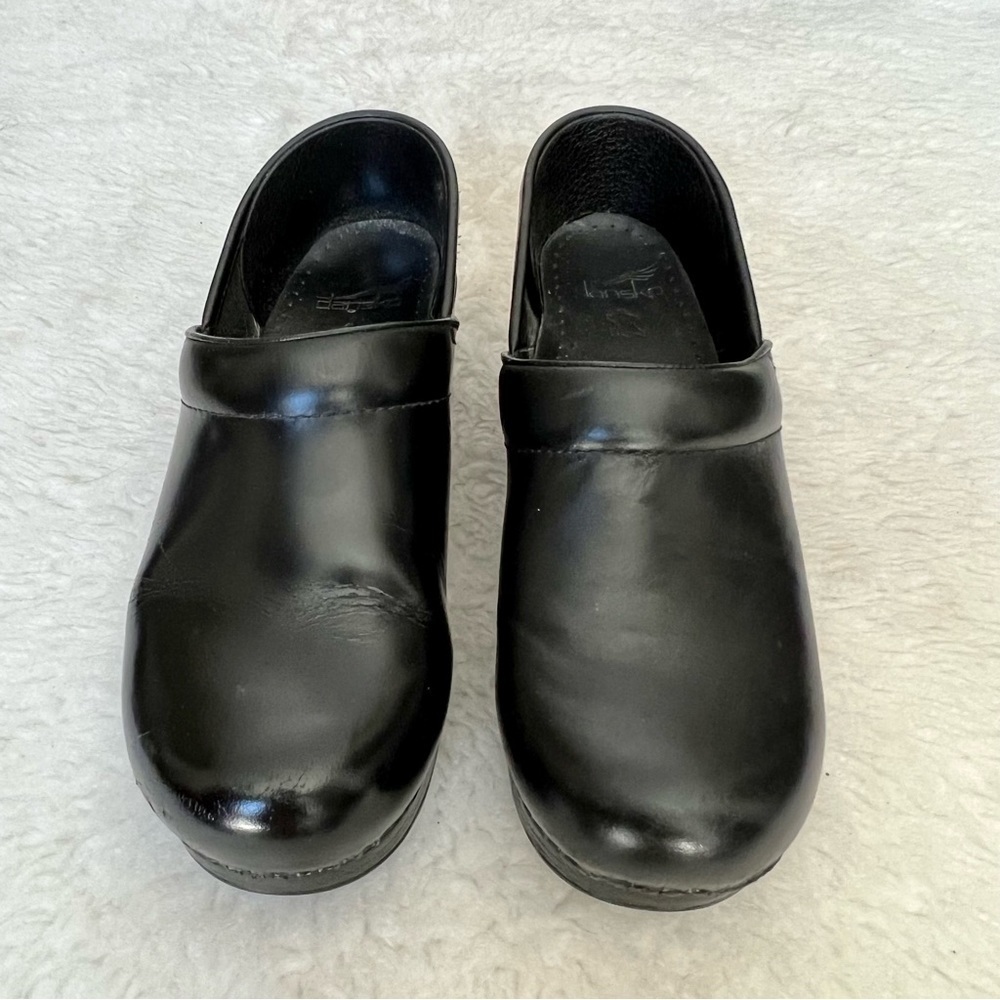 Dansko Black Leather Slip On/Clogs Women’s Shoes Size EU 39 US 8.5